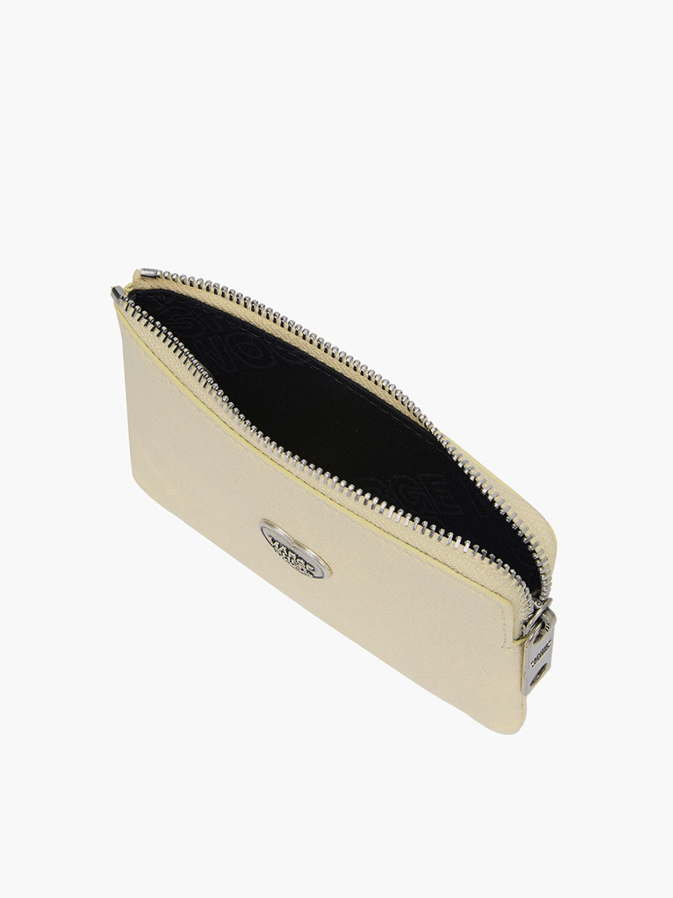 Margesherwood Heart Zipper Wallet Silver Logo custard semi veg