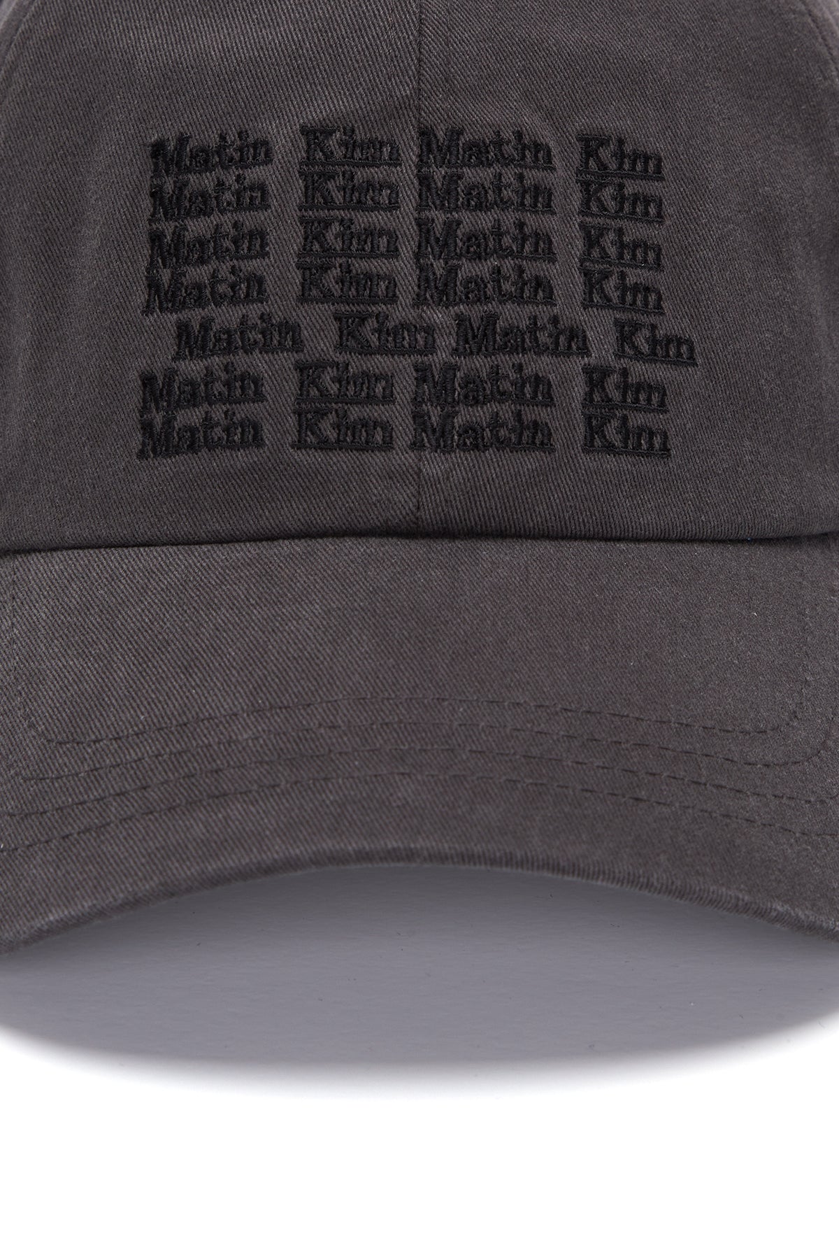 Matinkim Lettering Ball Cap IN Charcoal