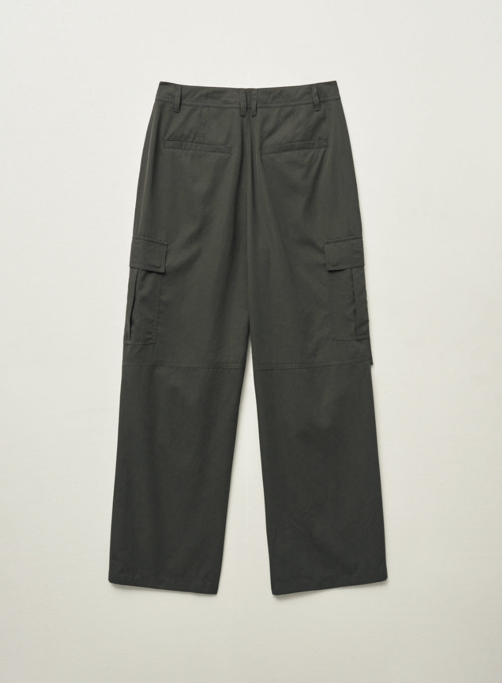 [satur] Wide String Cargo Pants - Charcoal