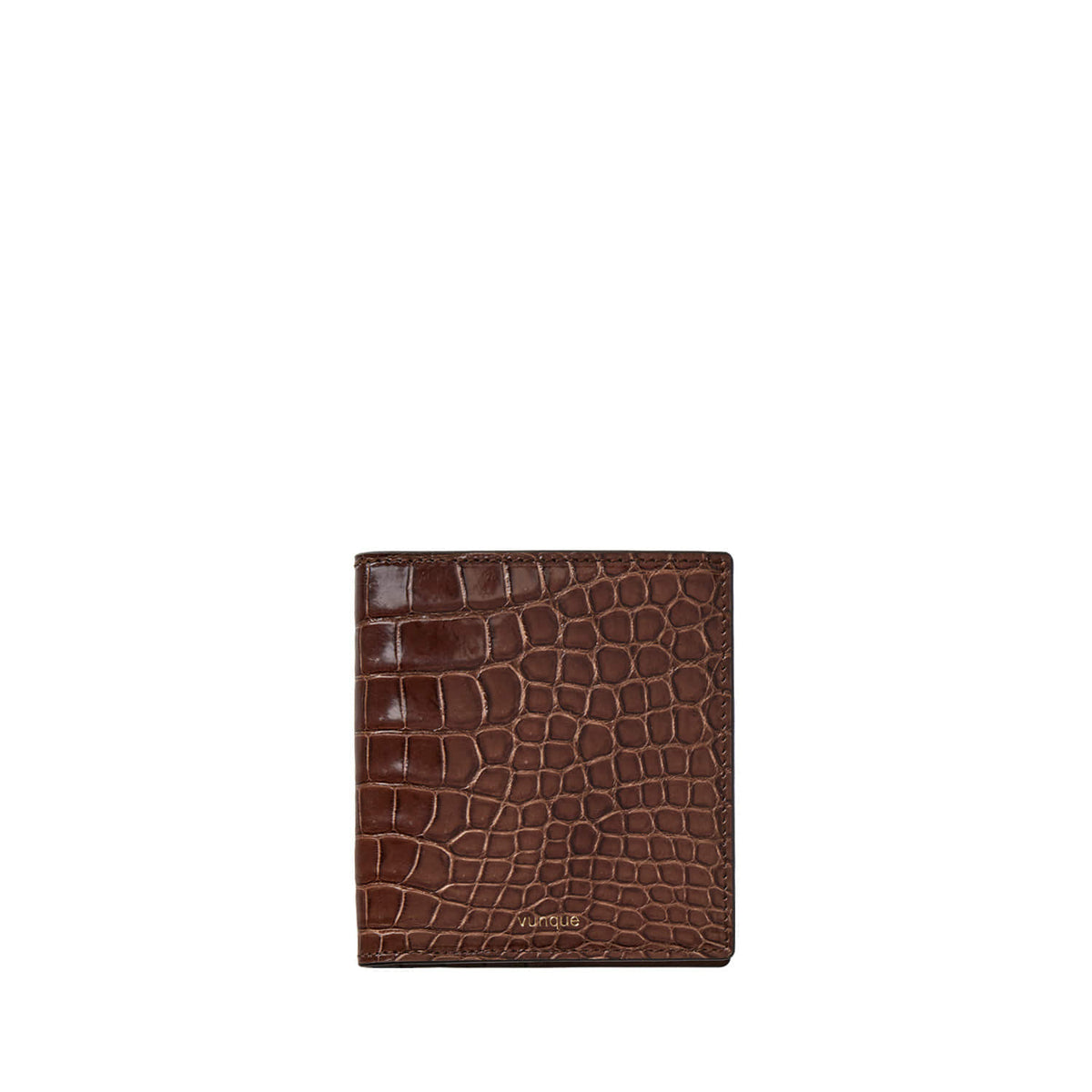 Vunque Ecllat Perfec Slim Card Half Wallet Brown