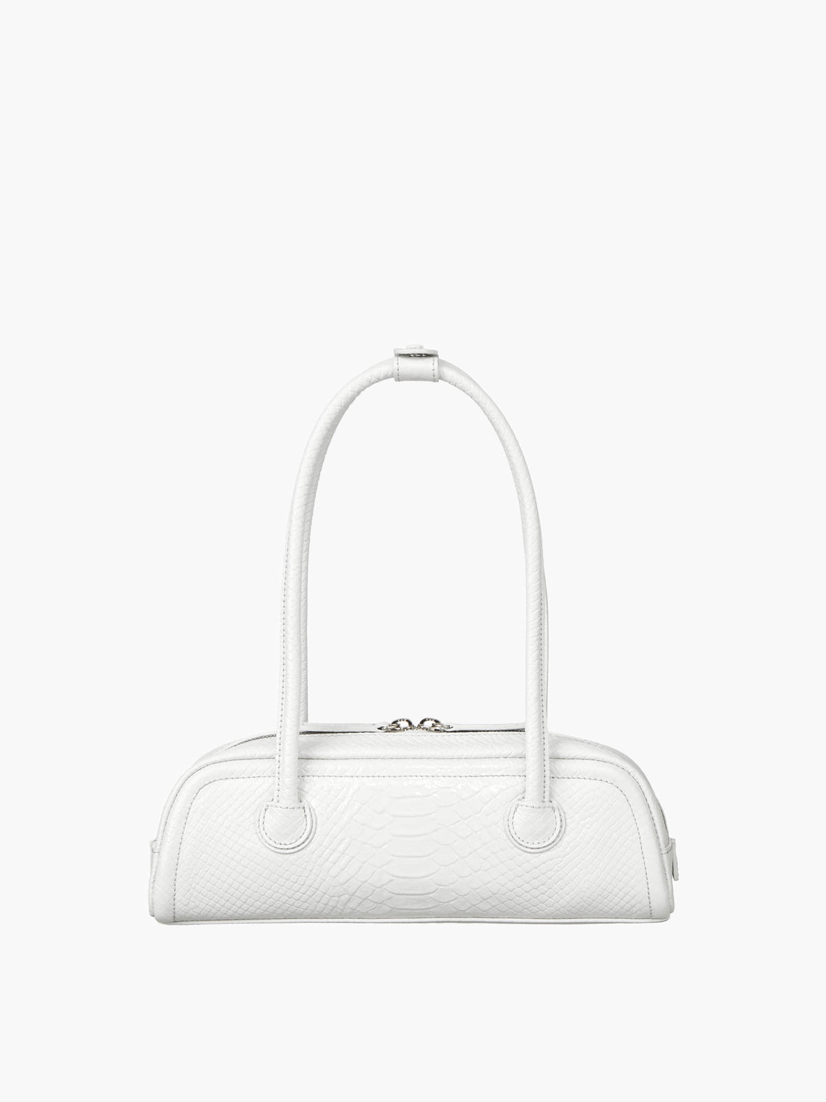 Margesherwood Soft Boston EW Mini off white python effect