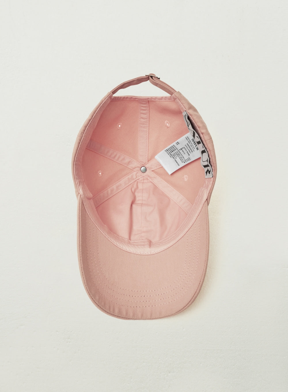 [satur] Classic Small Logo Ball Cap - Pink