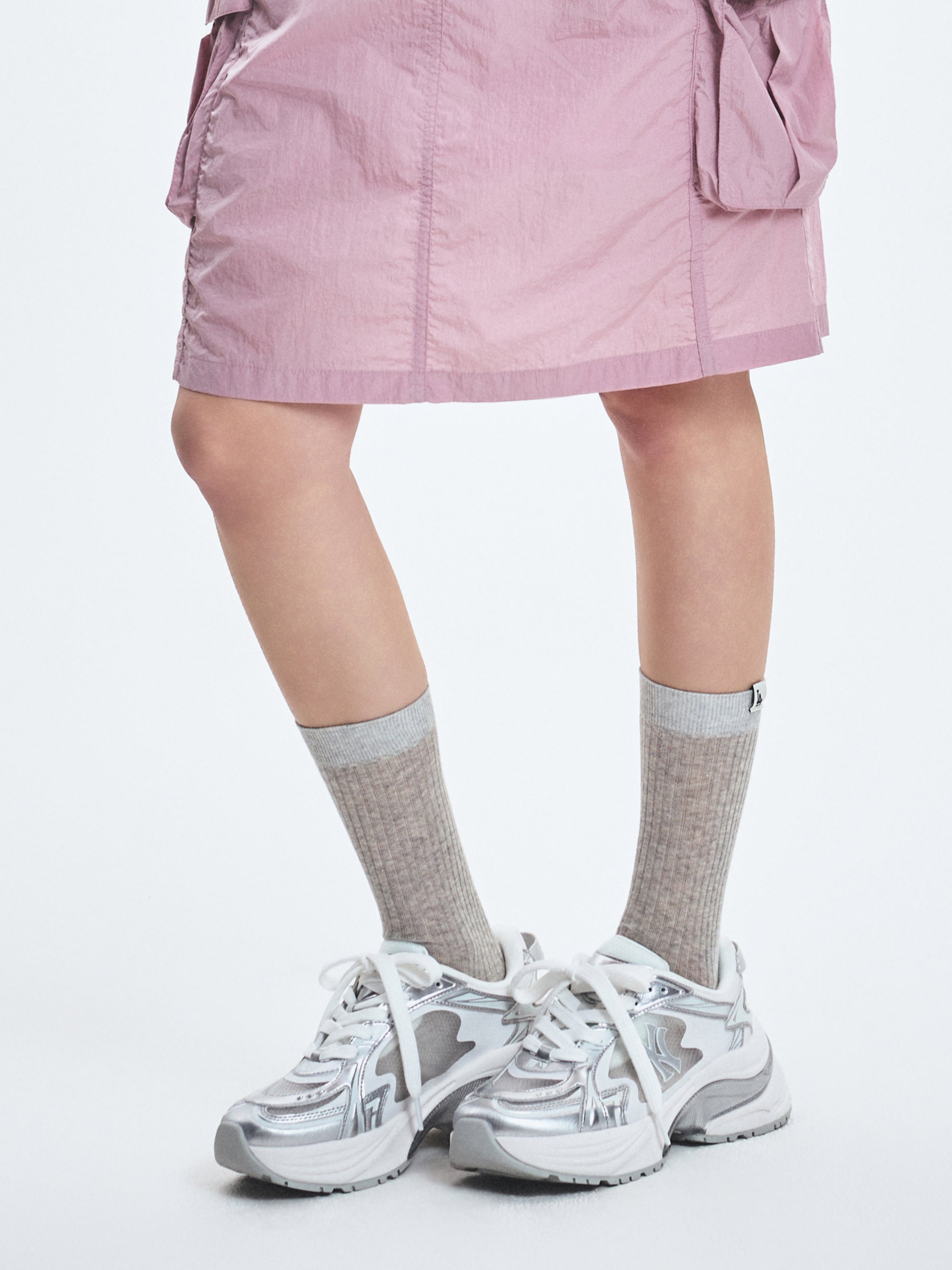 [mlb korea] Summer Silky Loose High Socks