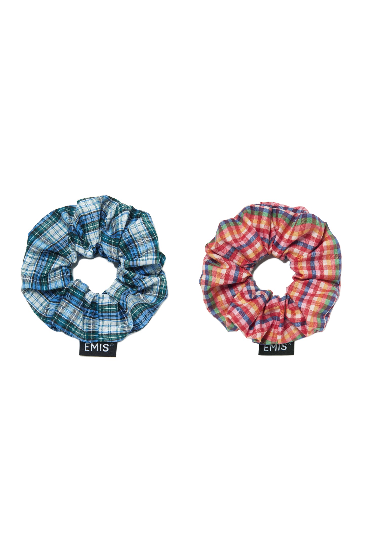 22SS CHECK SCRUNCHY