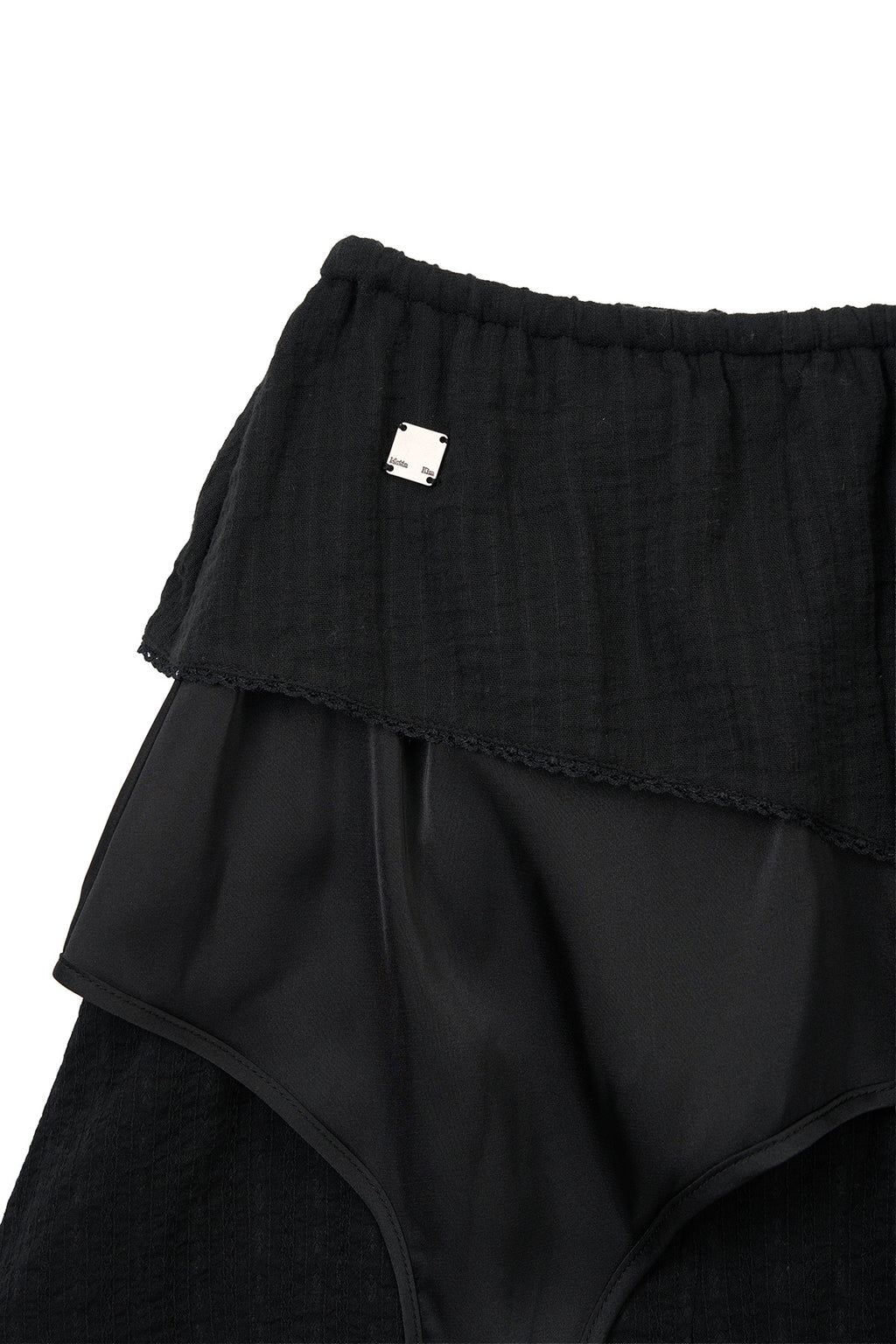 Matinkim Multi Panel Layered Skirt IN Black