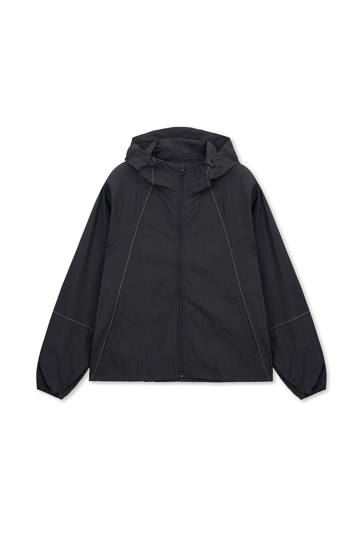Matinkim Back Logo Hoody Wind Breaker IN Black