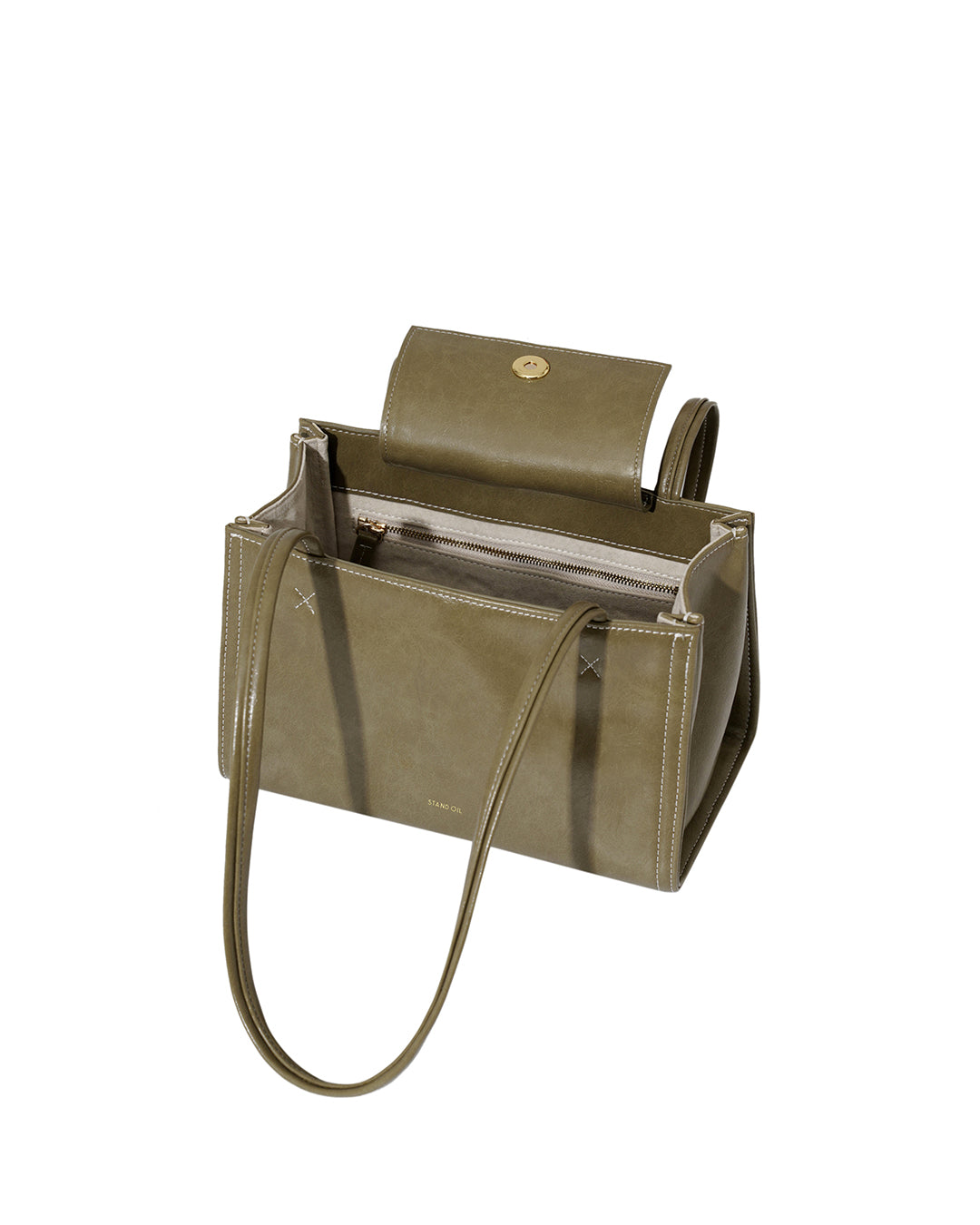 Tiny Oblong Bag in Basil
