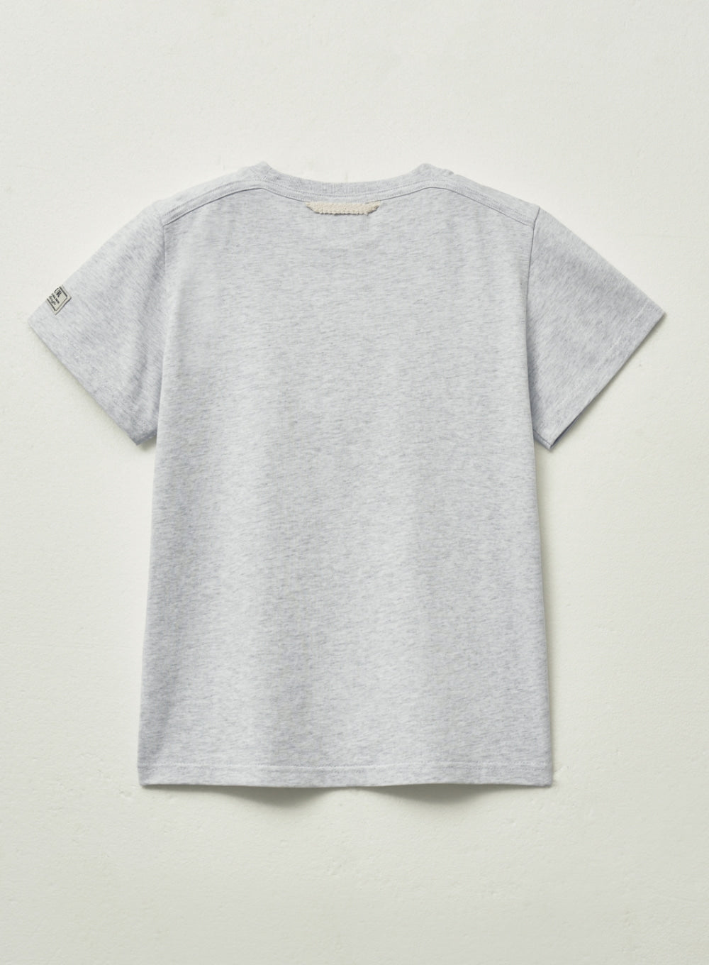 [satur] (W) Classic Small Logo T-Shirt - Melange White