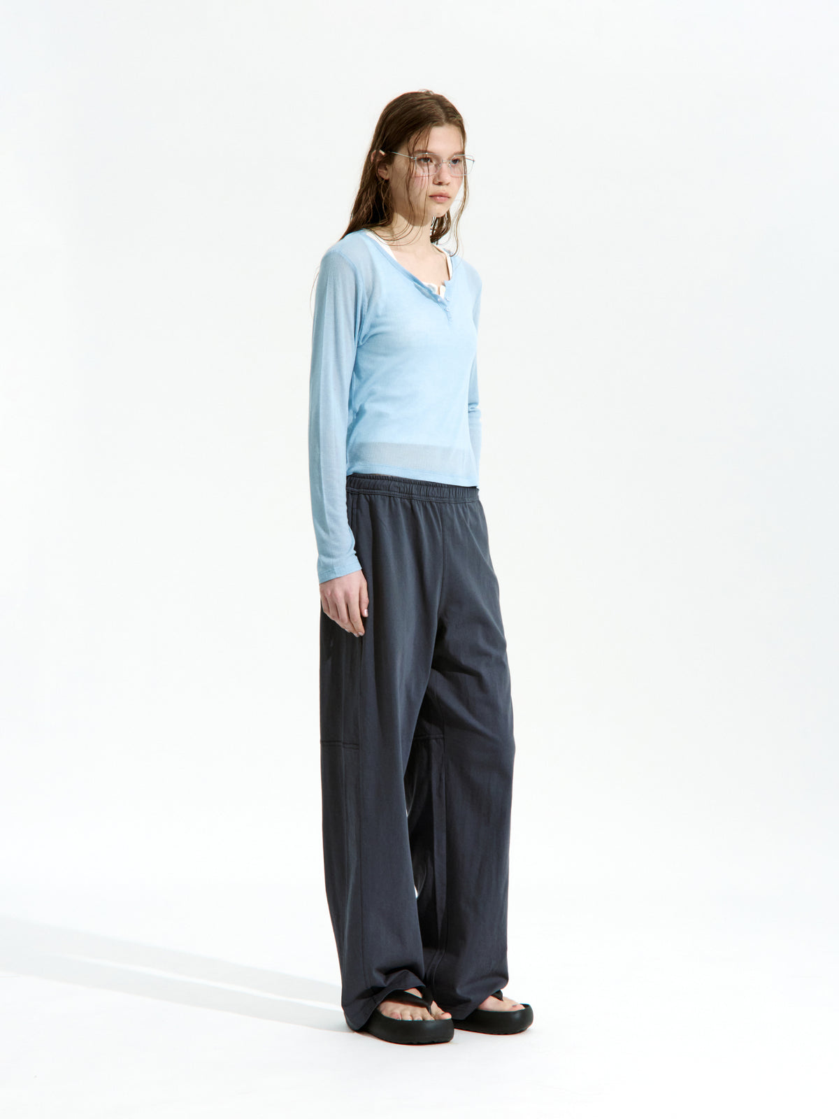 Low Classic Lc Single Jersey Sweat Pants - Charcoal