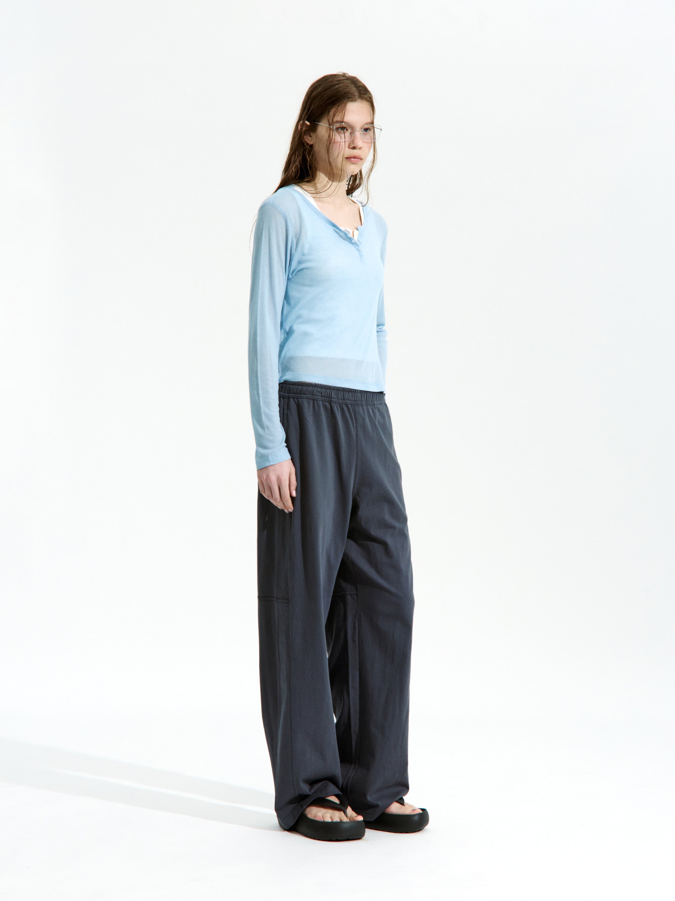 Low Classic Lc Single Jersey Sweat Pants - Charcoal