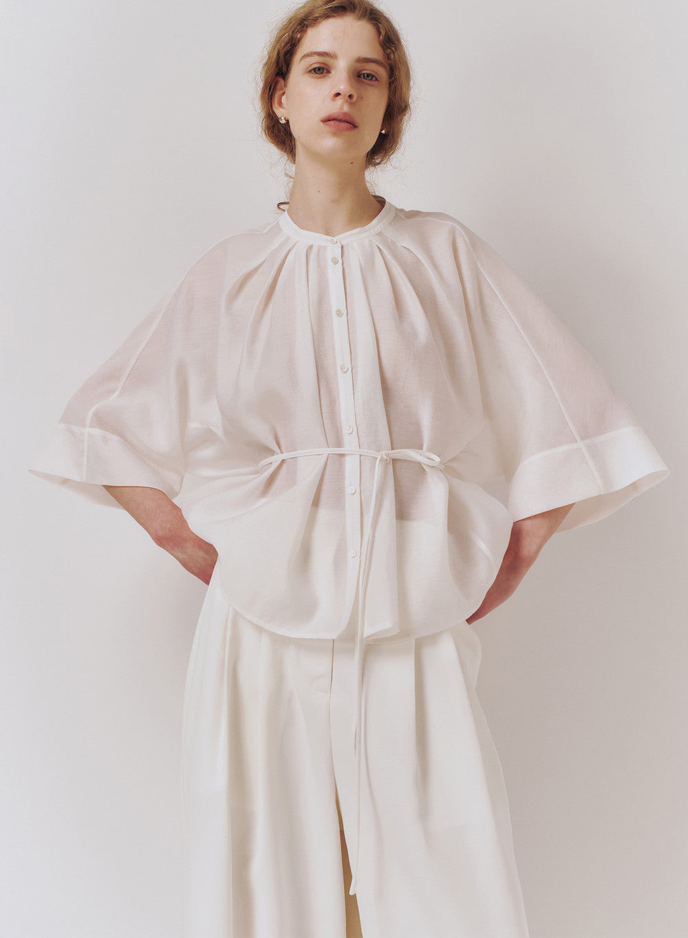 Kindersalmon Notra Blouse Veil White
