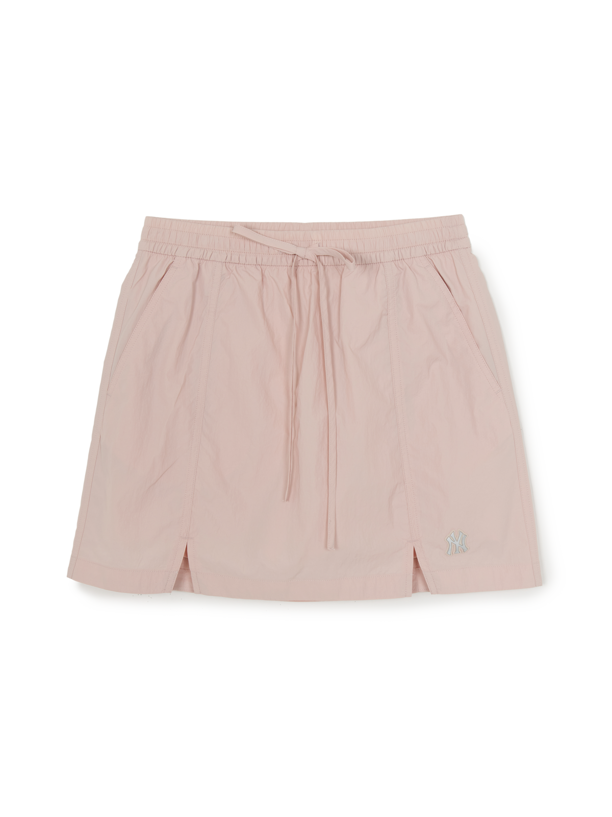 MLB Korea Women's Gorpcore Glossy Shirring Mini Skirt