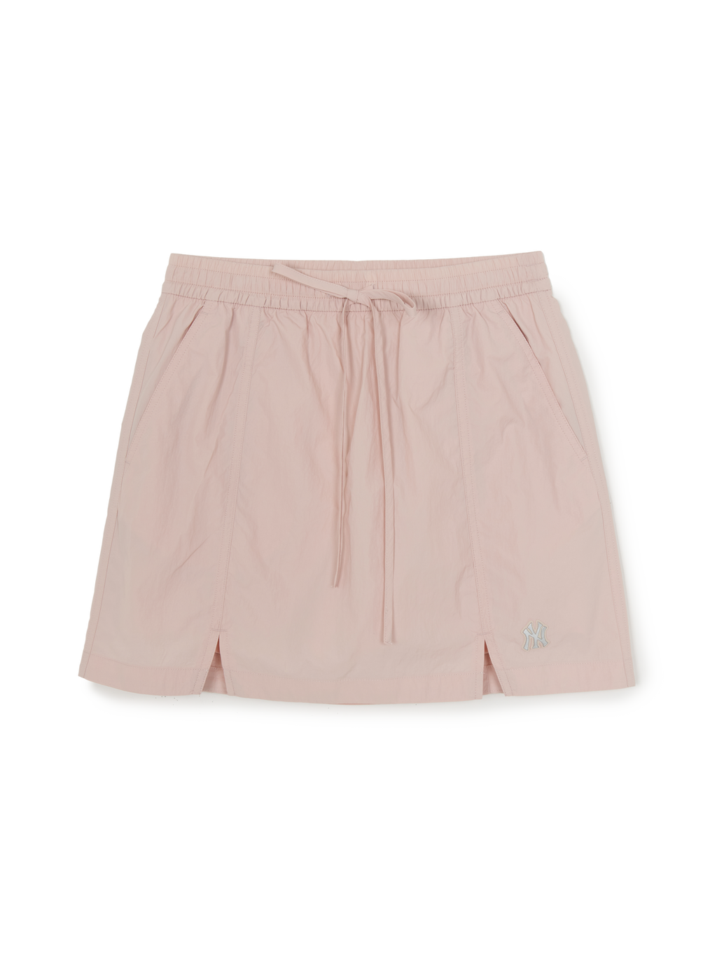 MLB Korea Women's Gorpcore Glossy Shirring Mini Skirt