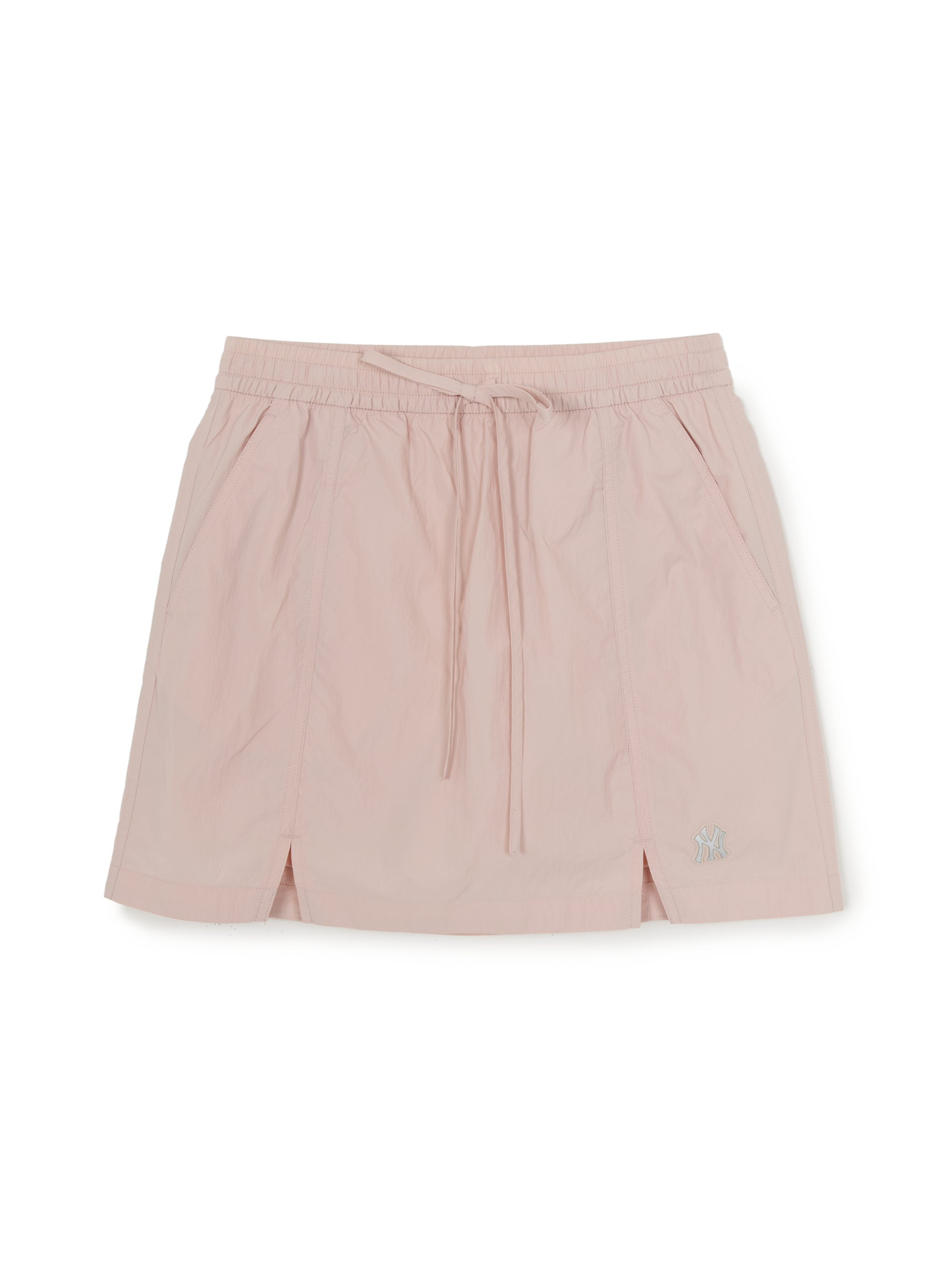 MLB Korea Women's Gorpcore Glossy Shirring Mini Skirt