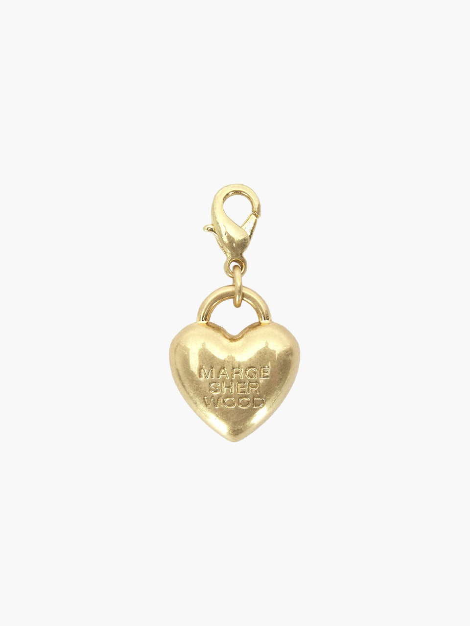 Margesherwood Heart Pendant Charm antiqued gold