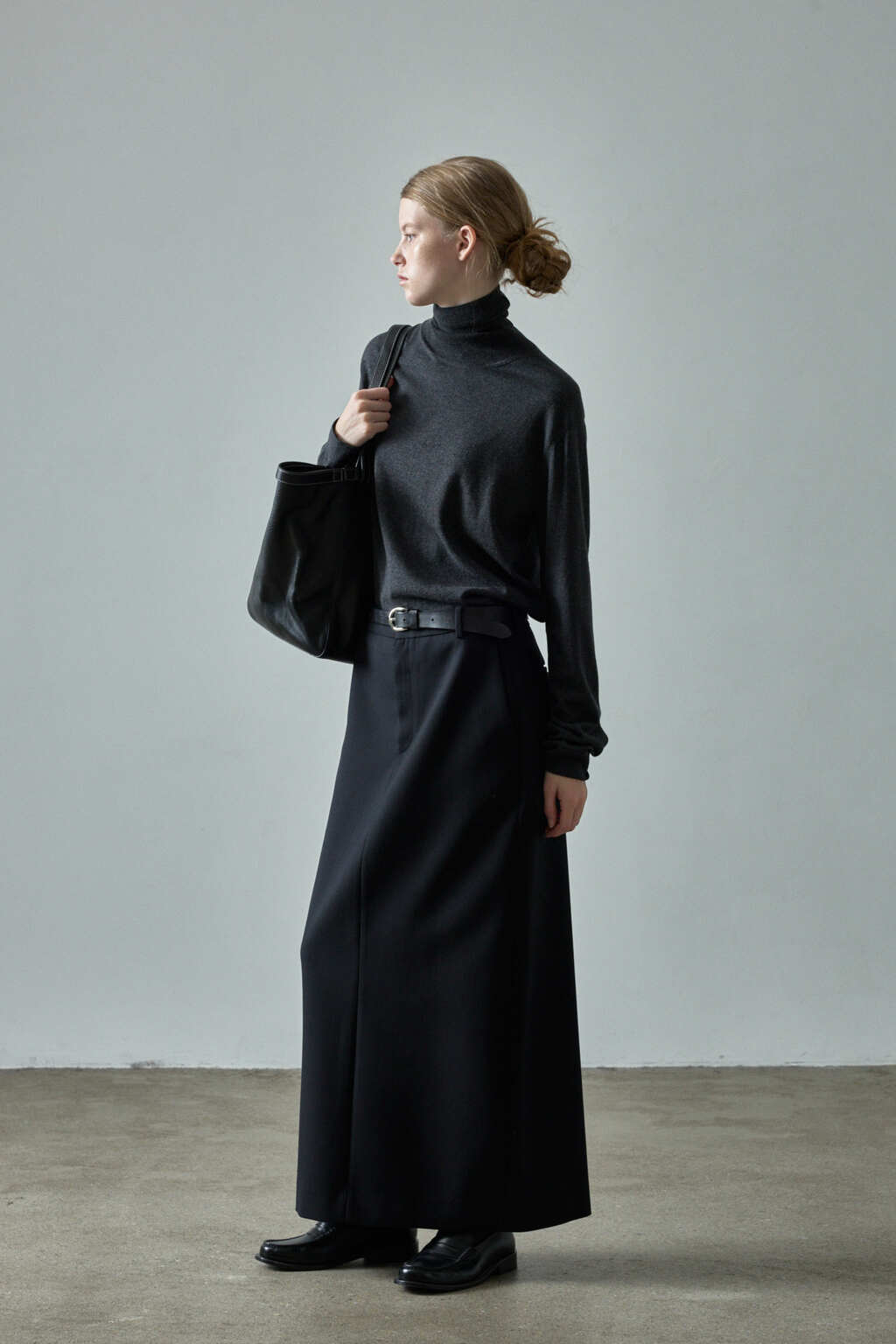 Facade Pattern Timeless Maxi Skirt black