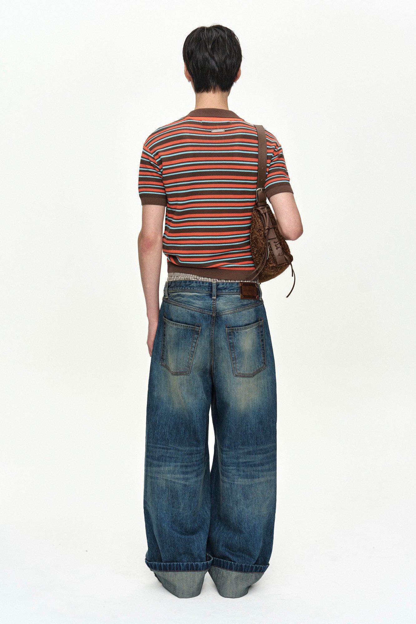 Andersson Bell Unisex Trunk Layered Wide-Leg Jeans