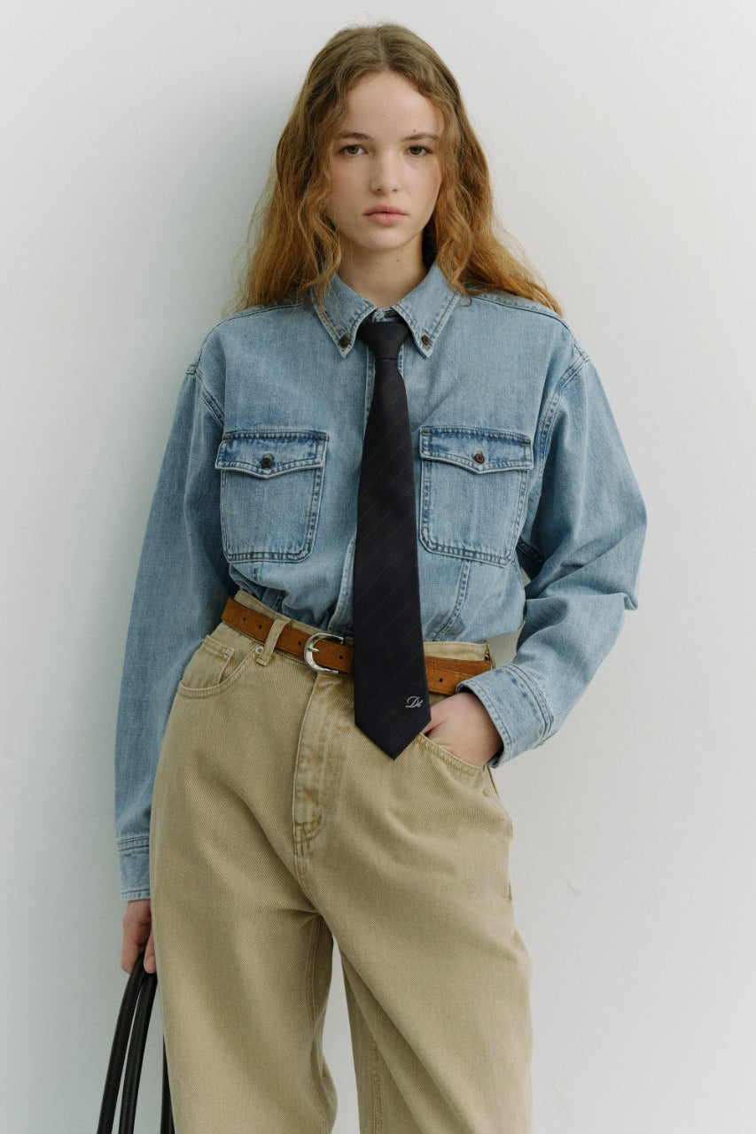 Dunst Striped Tie Navy