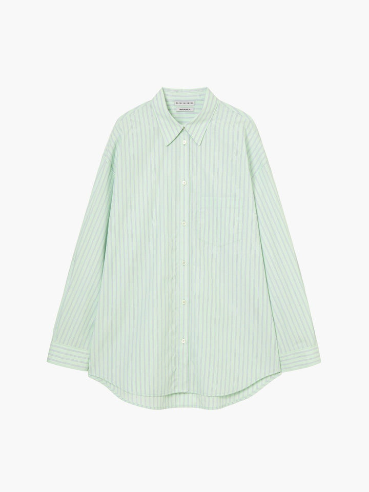 Margesherwood Stripe Pocket Shirt mint