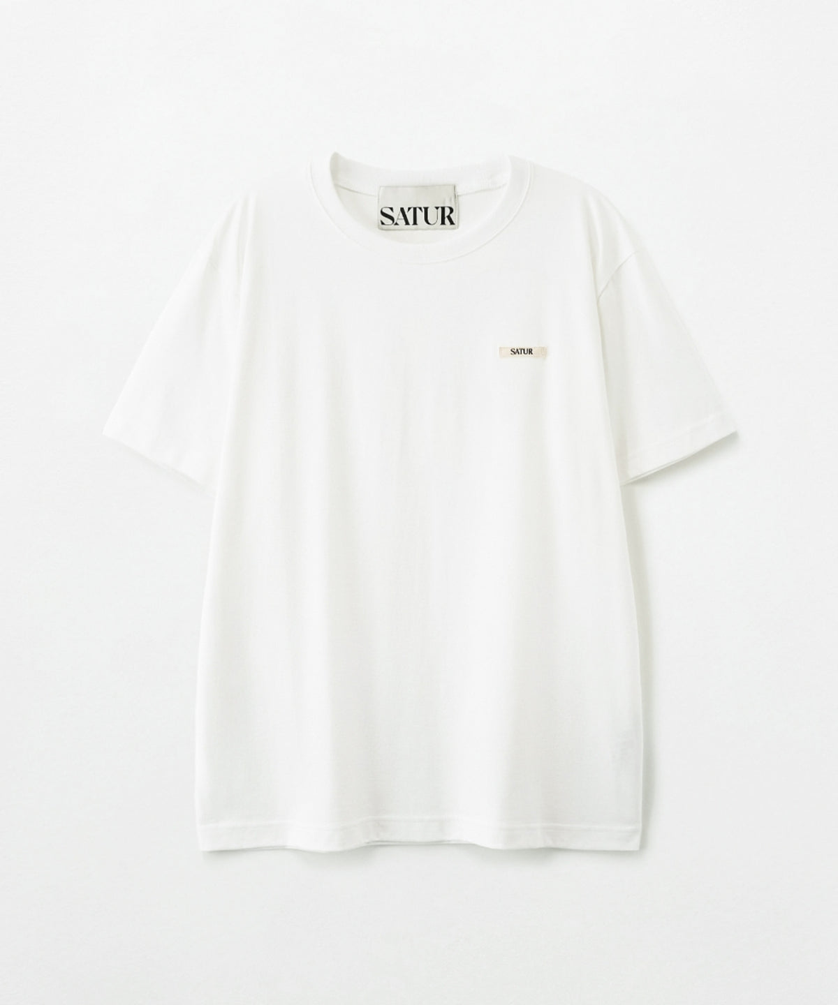 Satur Supima Basic Crewneck T-Shirt - White