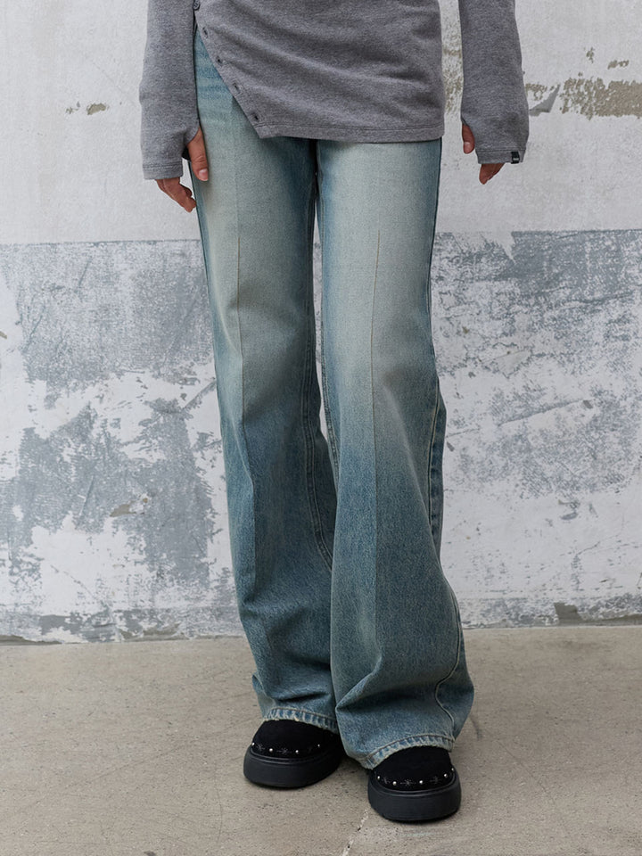 Raive Tin Washing Semi Bootcut Denim