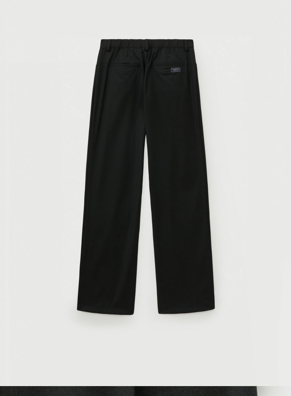 [satur] Classic One Tuck Easy Pants - Charcoal