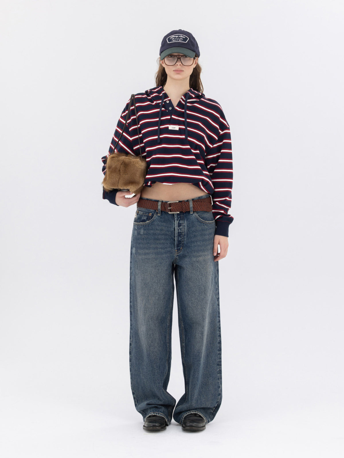 GLOWNY The Bella Baggy Jeans (Heritage Blue)