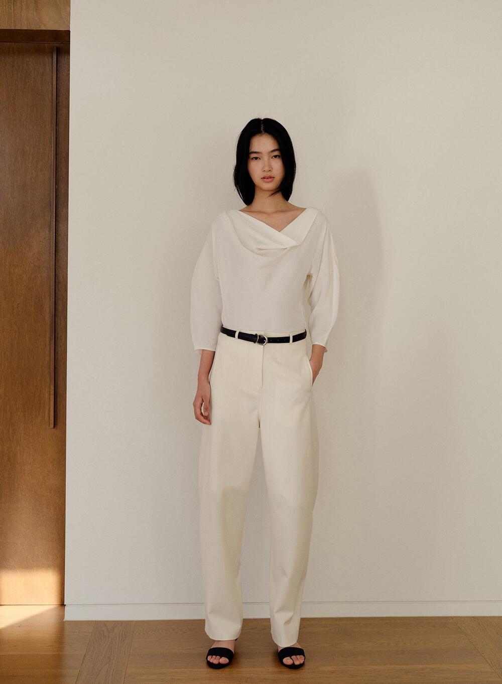 Kindersalmon Seneca Barrel Pants Bone