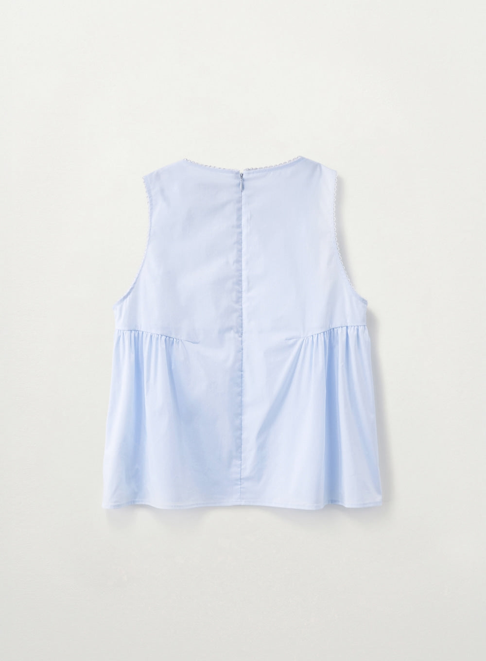 Satur (W) Flare Sleeveless Blouse - Sky Blue
