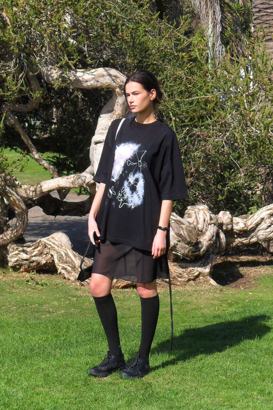 Low Classic Park Oversized T-Shirt Black
