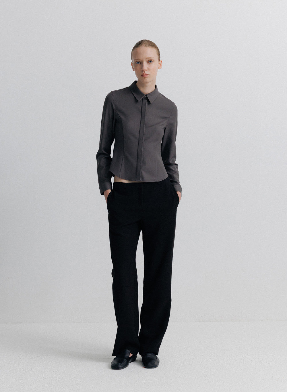 Kindersalmon Alva Slim-fit Shirt Midnight