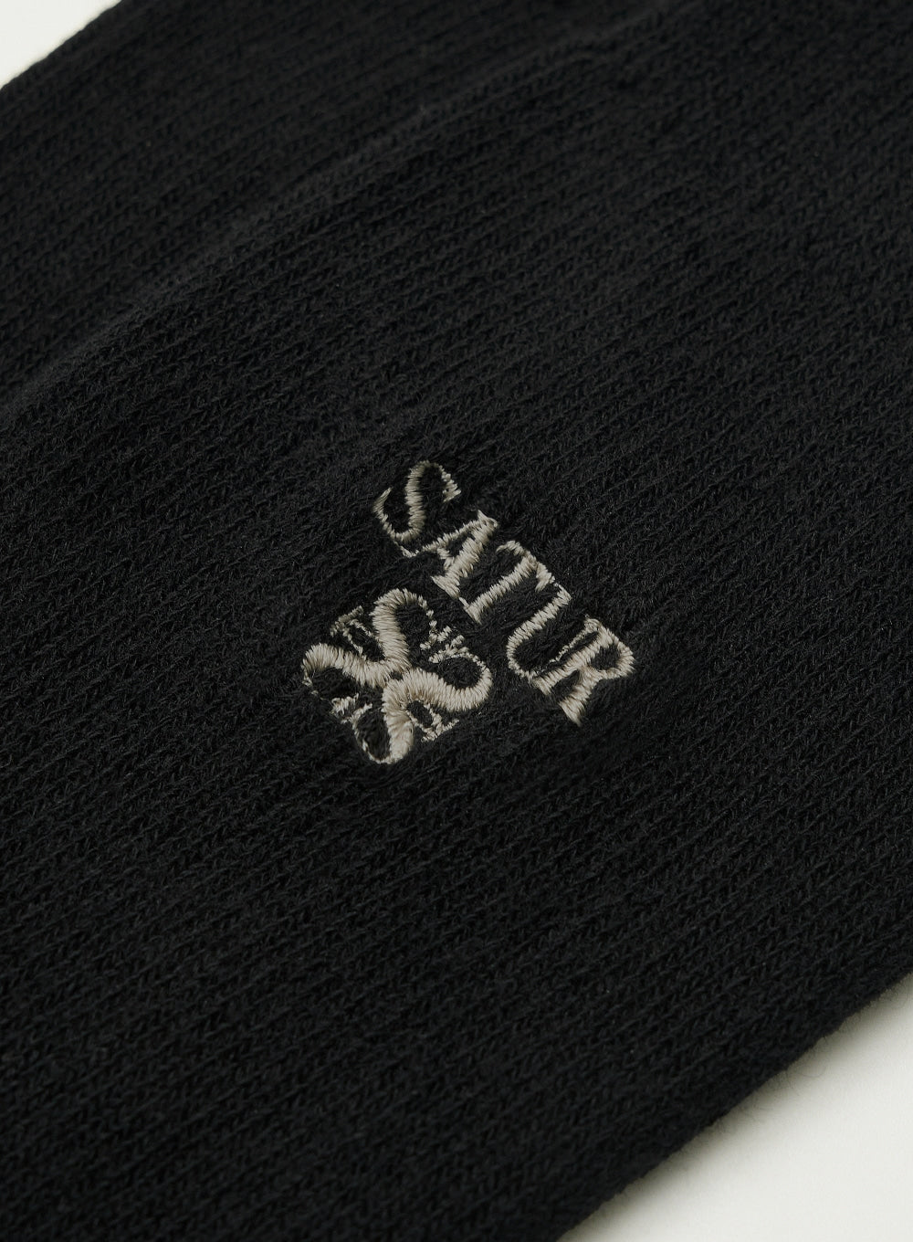 [satur] Apero Cotton Knee Socks - Black