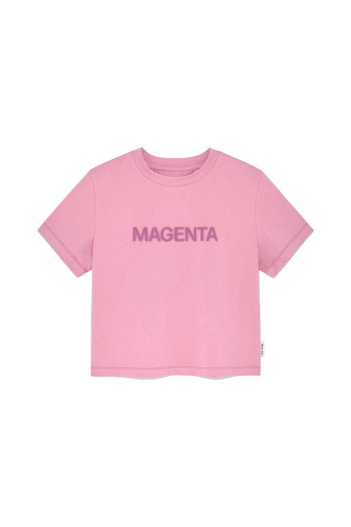 Matinkim Color Name Printing Top IN Pink