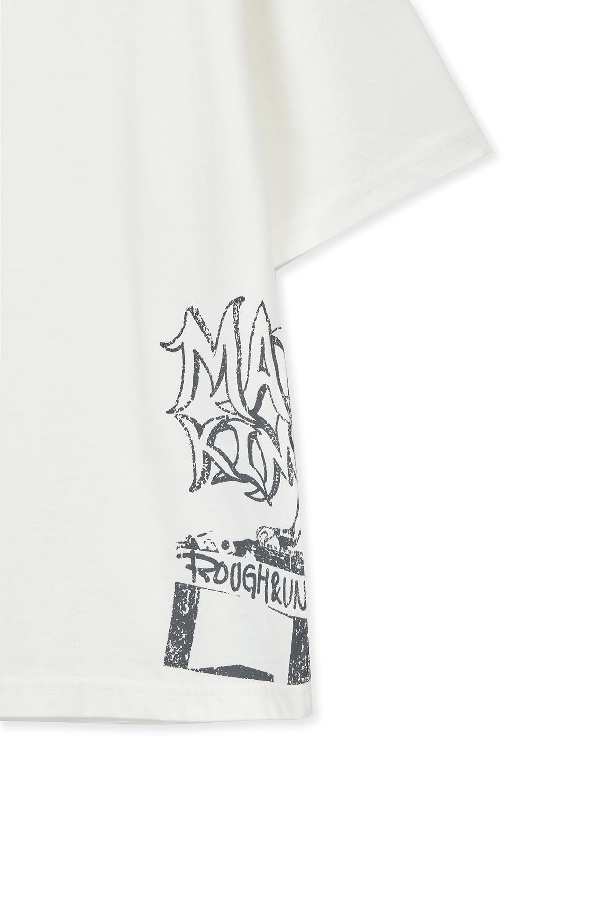 Matinkim Vintage Graffiti Artwork Top IN White