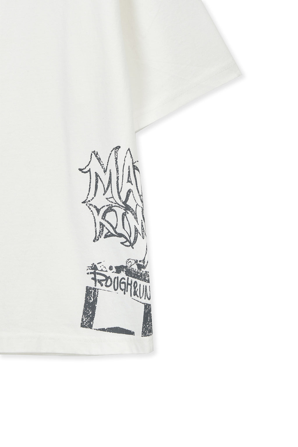 Matinkim Vintage Graffiti Artwork Top IN White