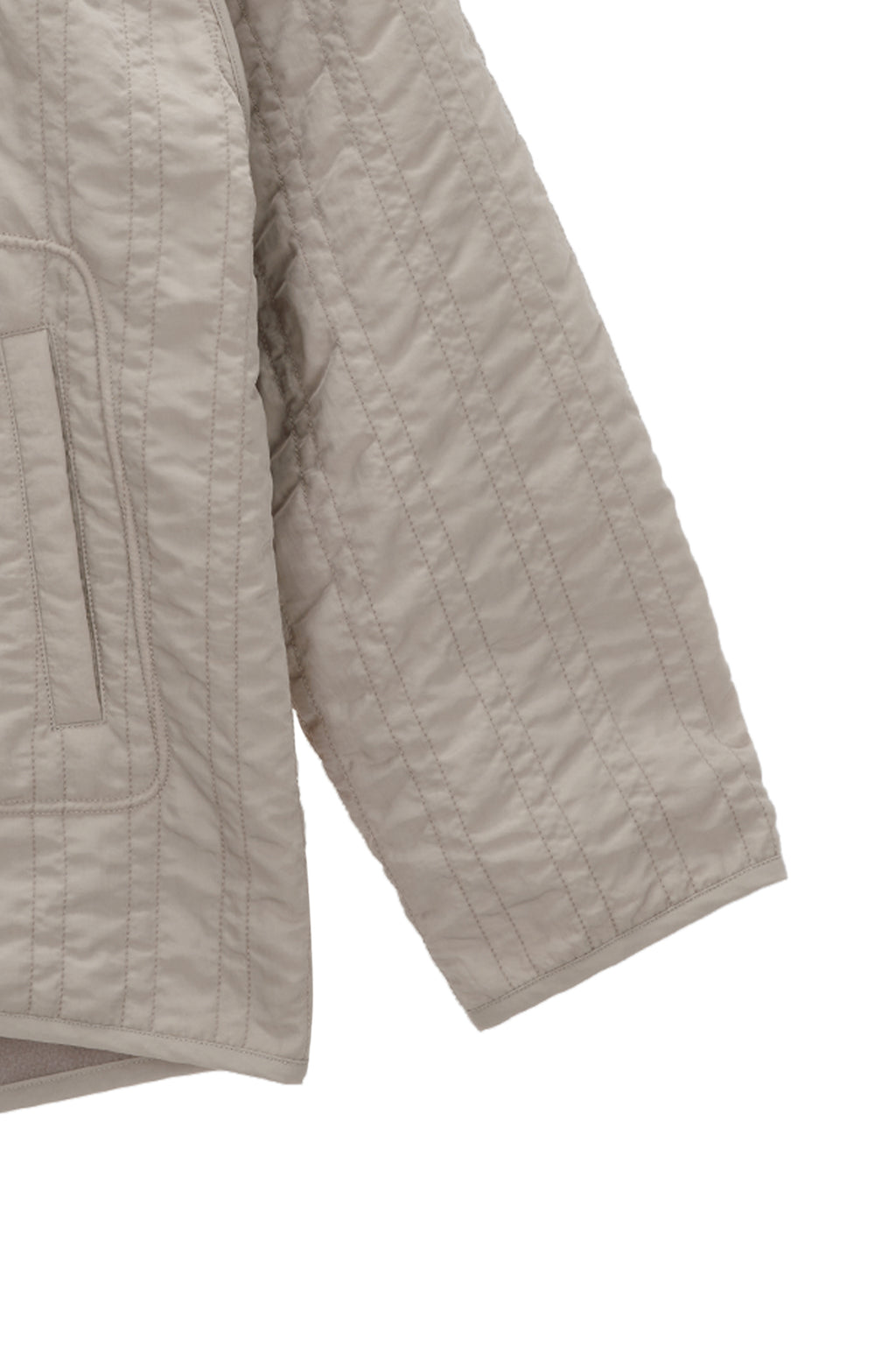 Matinkim Warm UP Quilting Jumper For Women IN Light Beige