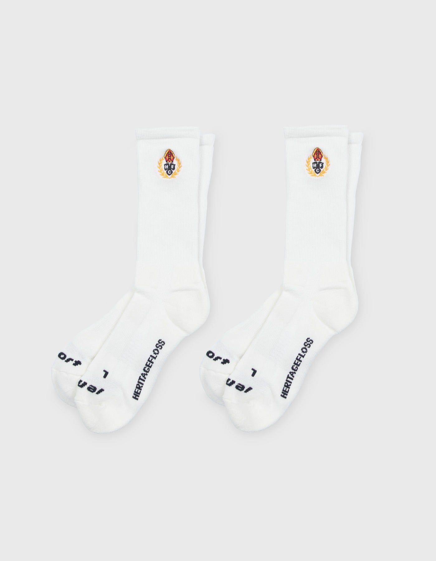 HFC CREST 5 FUNCTION SOCKS (2-PACK) / Off White