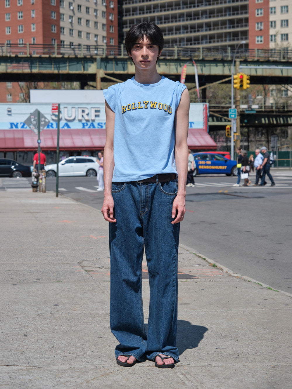 Low Classic Hollywood Basic Tee Blue