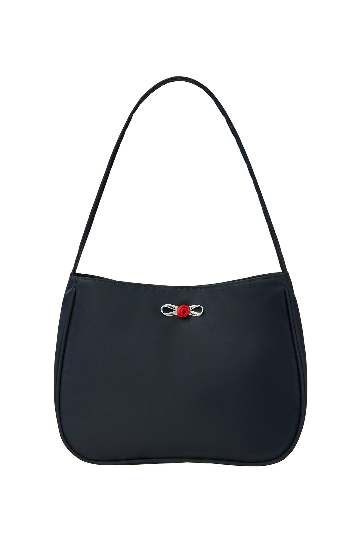 EMIS Mini Corsage Applique Shoulder Bag-Navy