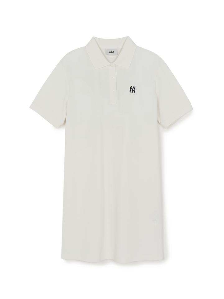 MLB Korea Women's Basic Small Logo Polo Ops