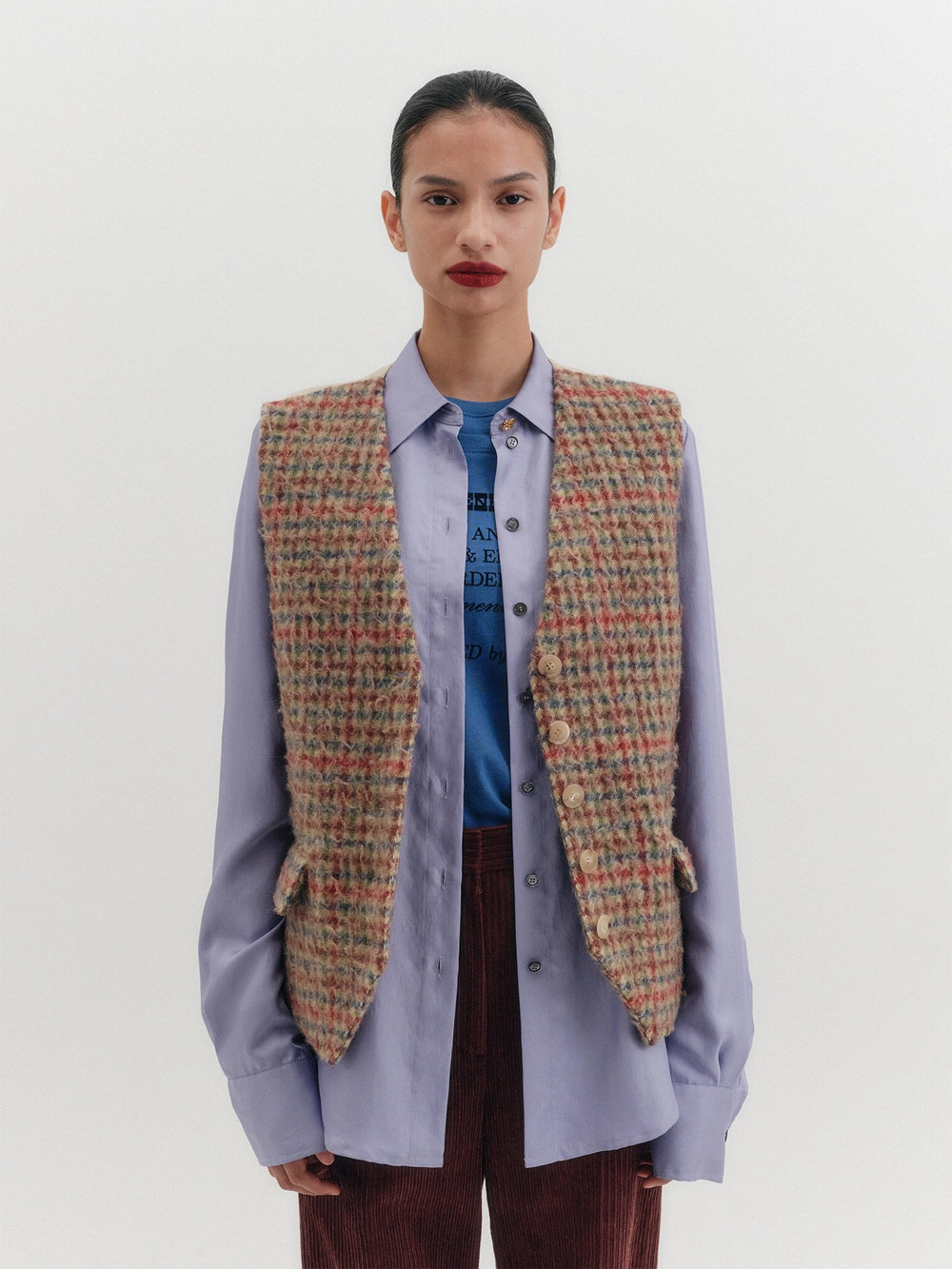 EENK Belted Tailored Vest - Multi