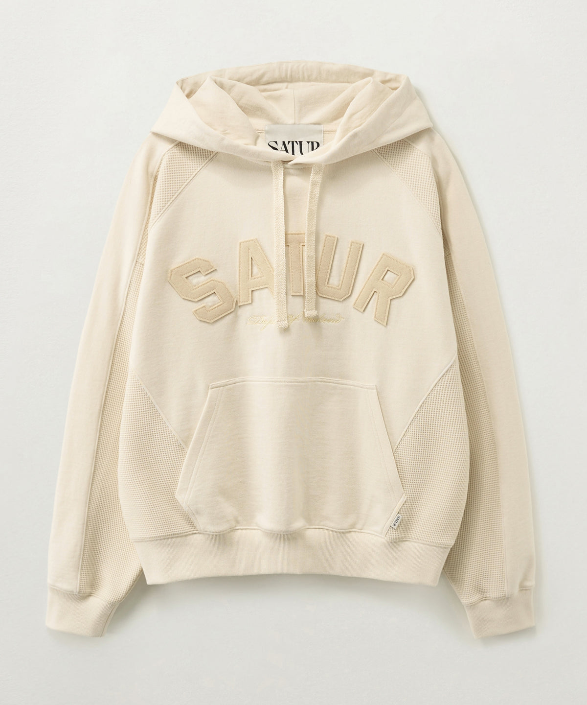 Satur Lugo Panel Hoodie - Cream
