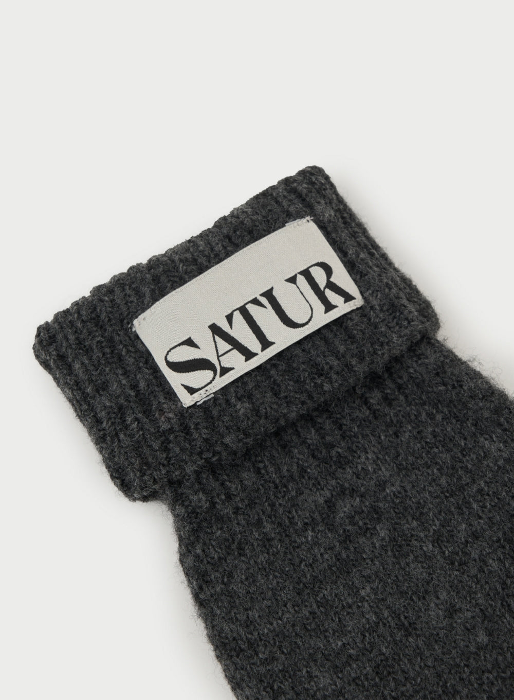[satur] Verona Knit Gloves - Charcoal