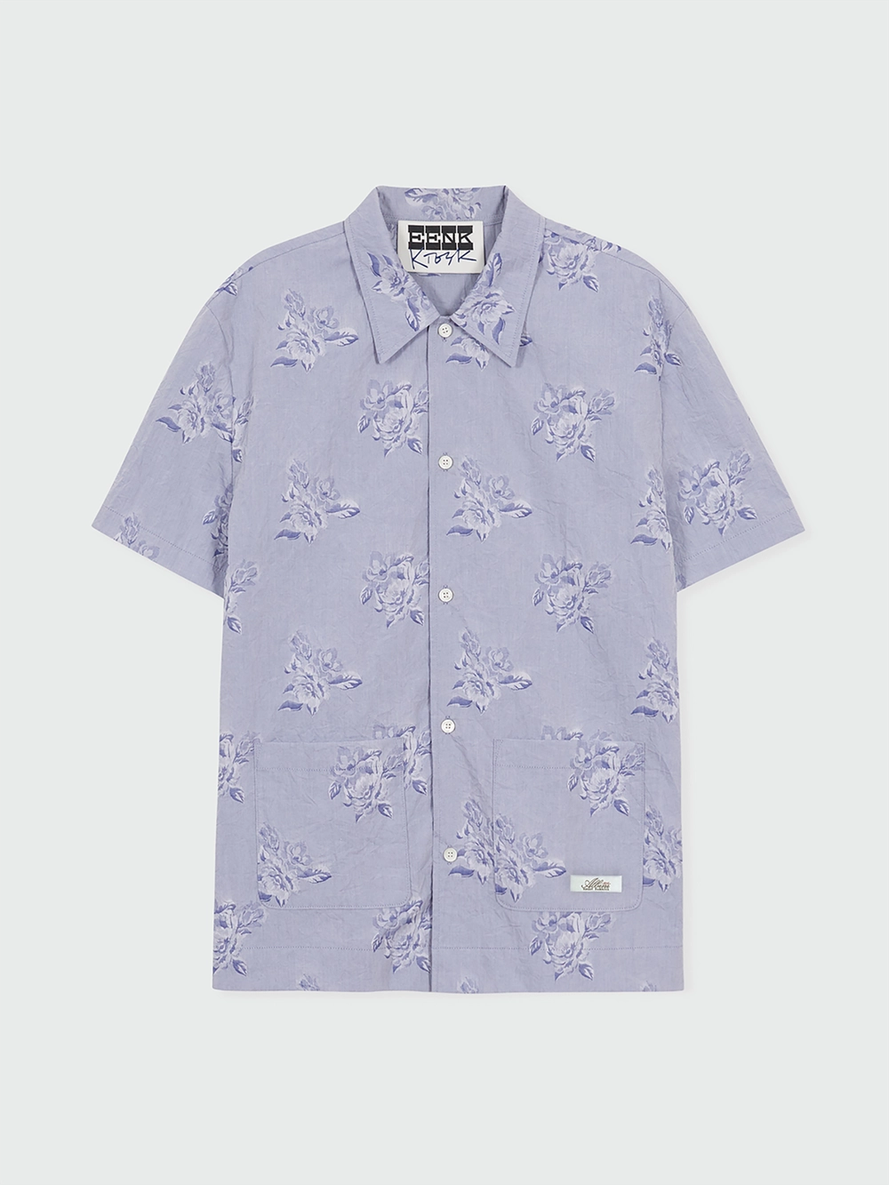 EENK (Unisex) Floral Short Sleeve Shirt - Lavender