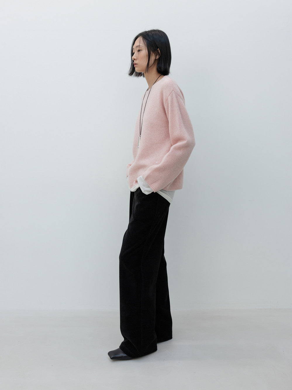 Low Classic Stretch Corduroy Soft-Fit Pants Black