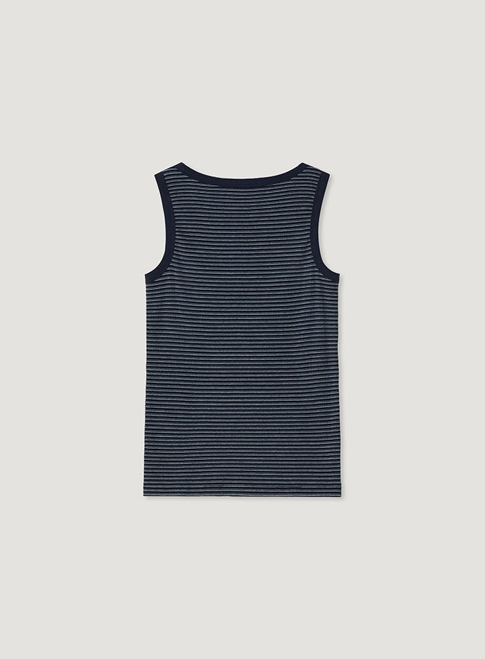 Mango Maniplease Unit Sleeveless Navy Stripe