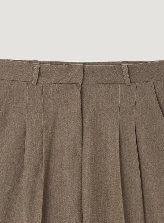 Mango Maniplease Tuck Wide Slacks Ver.2
