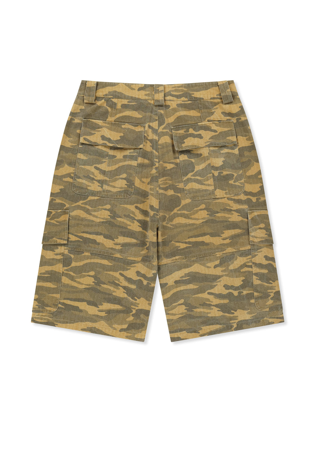 Matinkim Camouflage Cargo Bermuda Pants For Men IN Camel