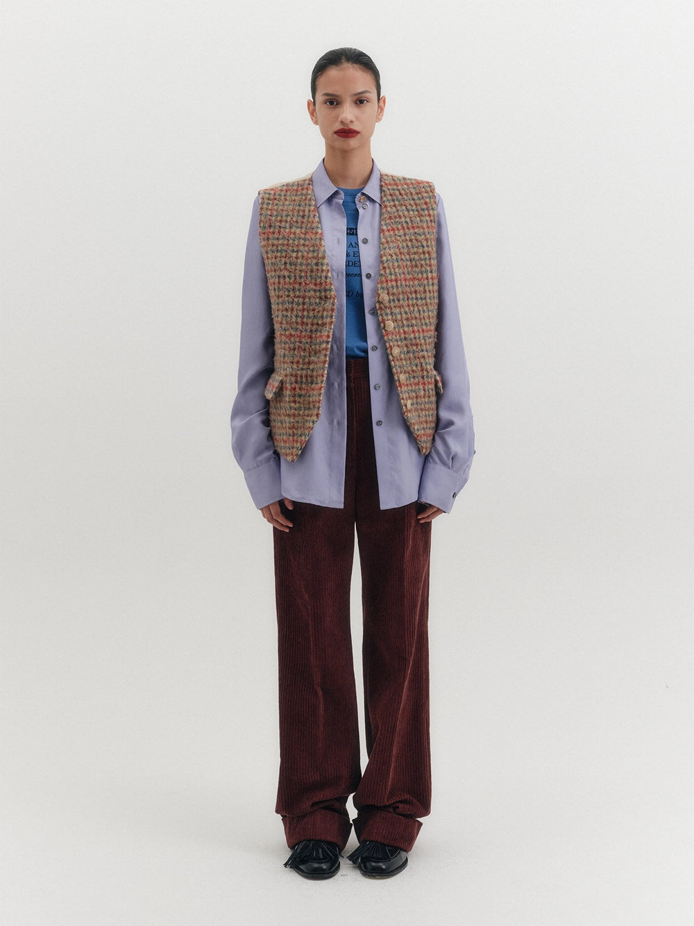 EENK Belted Tailored Vest - Multi