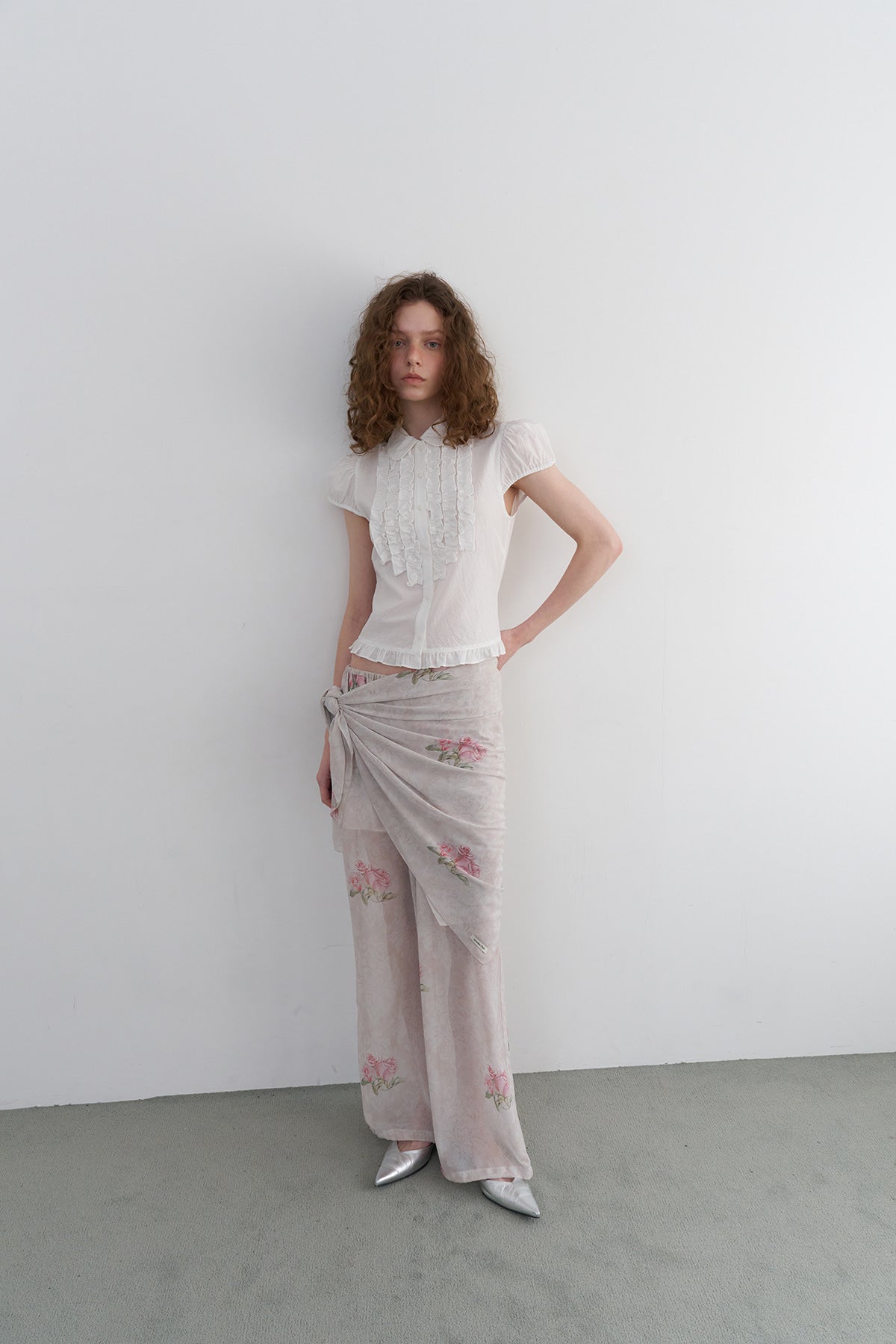 Overdueflair Victorian Frill Blouse White